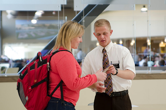 Missionaries on Campus asking Students for referrals