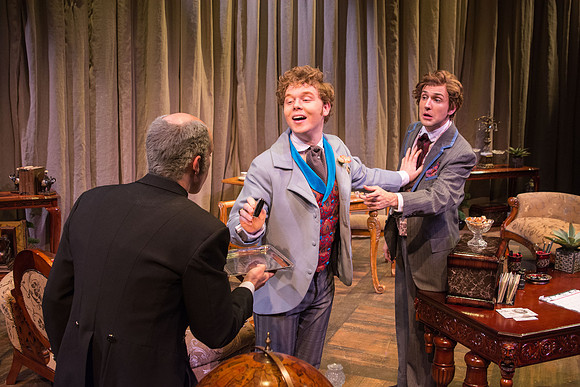 The cast of Brigham Young University-Idaho's production of "The Importance of Being Earnest" pose scenes and moments from the performance.