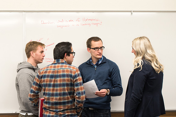 Sister Culbertson's BIO 376 class on Cell and Molecular Biology. Feb 2019