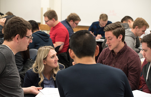 Sister Culbertson's BIO 376 class on Cell and Molecular Biology. Feb 2019