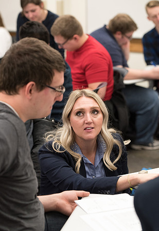 Sister Culbertson's BIO 376 class on Cell and Molecular Biology. Feb 2019
