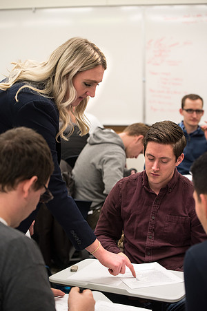 Sister Culbertson's BIO 376 class on Cell and Molecular Biology. Feb 2019