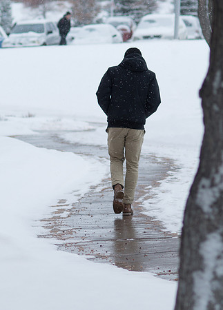 Fresh new snow on BYU-Idaho campus.  Feb 2019