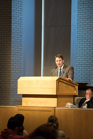 Religious artist, J. Kirk Richards, spoke on Entrepreneurship in the Arts at the University Forum. Feb 2019