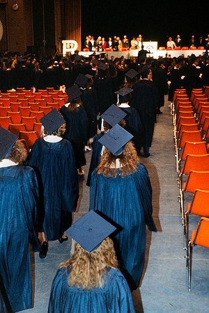 Graduates in Hart auditorium