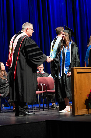 Graduates during convocation for the College of Academic Success & Interdisciplinary Studies. Speakers: Kevin Brower, Jenna Kate Wilson, Tyler Christensen
