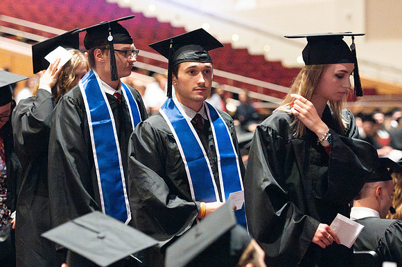 Graduates during convocation for the College of Agriculture and Life Sciences.