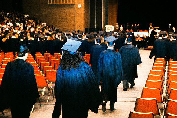 Graduates filling the auditorium