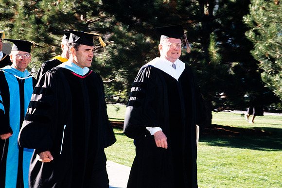 President Bennion during the processional