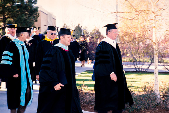 President Bennion during the processional