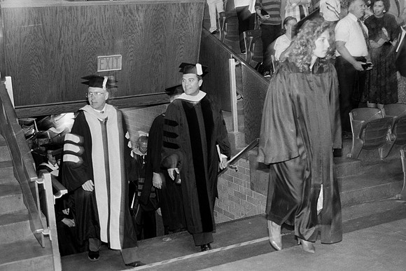 Entering the Hart auditorium