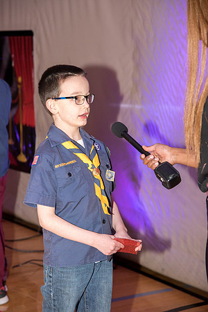 Family ward host a Cub Scout event at the Stake Center.
