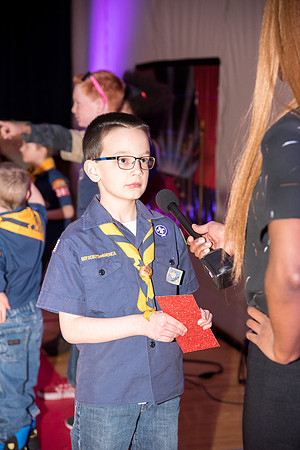 Family ward host a Cub Scout event at the Stake Center.