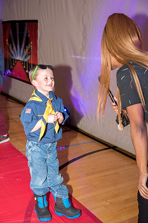 Family ward host a Cub Scout event at the Stake Center.