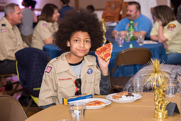 Family ward host a Cub Scout event at the Stake Center.
