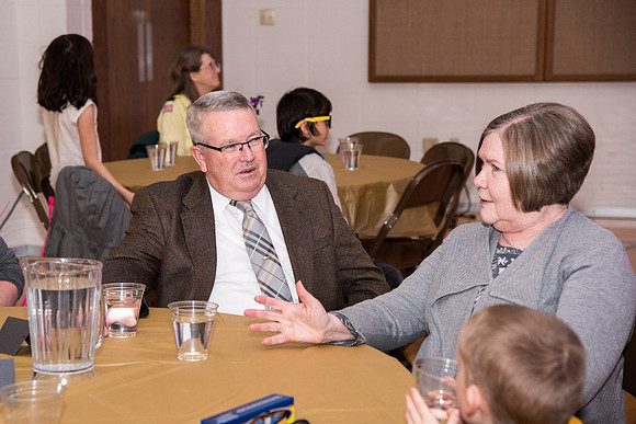 Family ward host a Cub Scout event at the Stake Center.