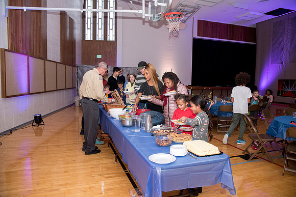 Family ward host a Cub Scout event at the Stake Center.