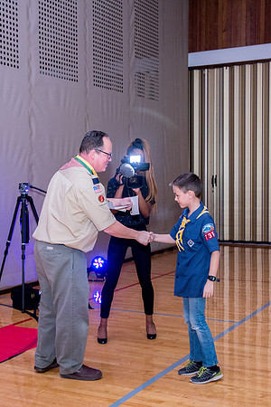 Family ward host a Cub Scout event at the Stake Center.