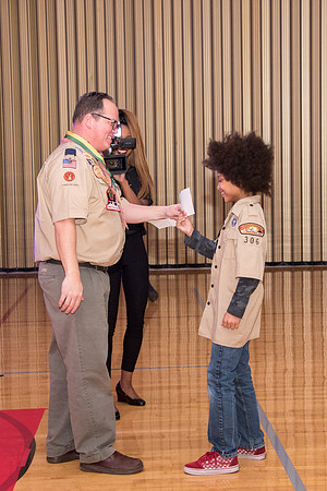 Family ward host a Cub Scout event at the Stake Center.