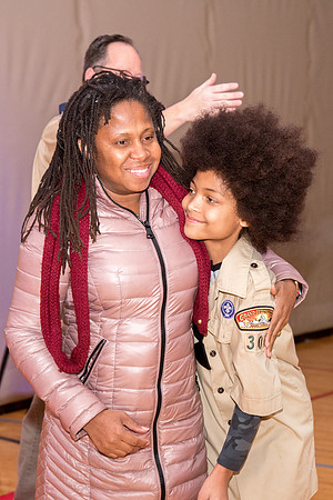 Family ward host a Cub Scout event at the Stake Center.