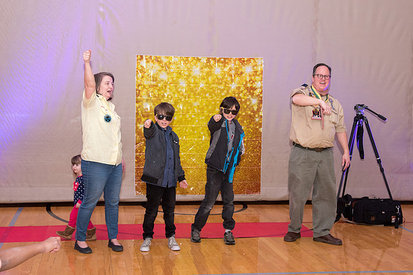 Family ward host a Cub Scout event at the Stake Center.