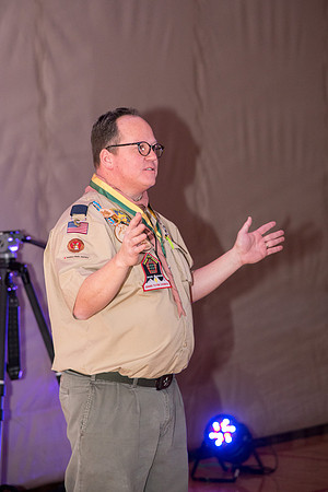 Family ward host a Cub Scout event at the Stake Center.