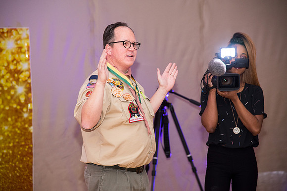 Family ward host a Cub Scout event at the Stake Center.