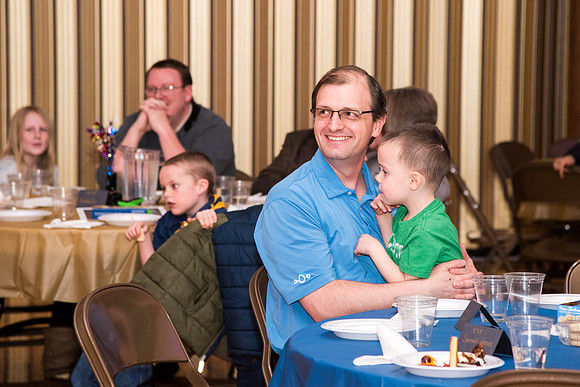 Family ward host a Cub Scout event at the Stake Center.