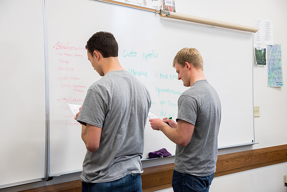 Brother Brian Felt teaches Advanced Russian class.