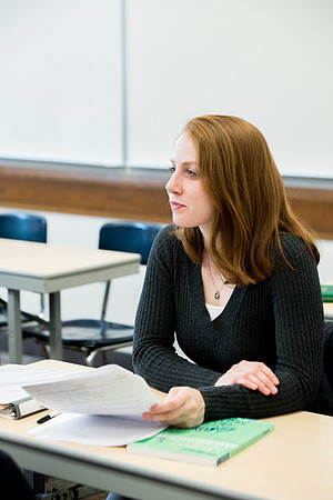 Brother Brian Felt teaches Advanced Russian class.