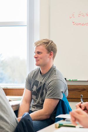 Brother Brian Felt teaches Advanced Russian class.