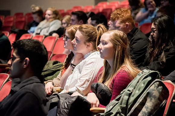 Student Employees attend Evolve Conference at the Kirkham Building.