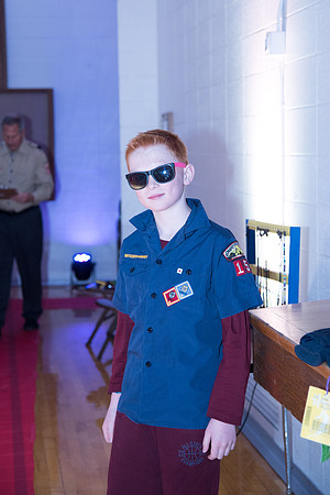 Cub Scouts from Pack 306, along with their families, came for a night of awards at the church.