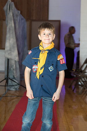 Cub Scouts from Pack 306, along with their families, came for a night of awards at the church.