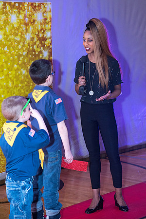 Cub Scouts from Pack 306, along with their families, came for a night of awards at the church.