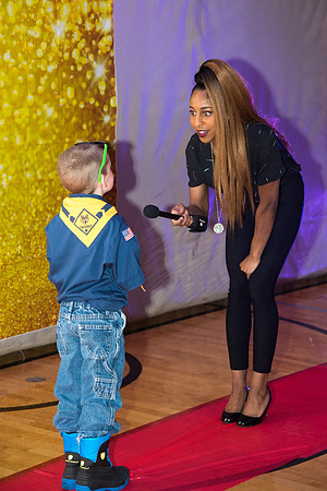 Cub Scouts from Pack 306, along with their families, came for a night of awards at the church.