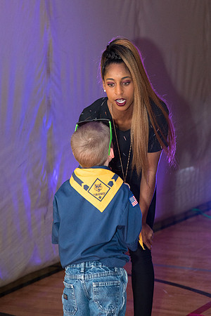 Cub Scouts from Pack 306, along with their families, came for a night of awards at the church.