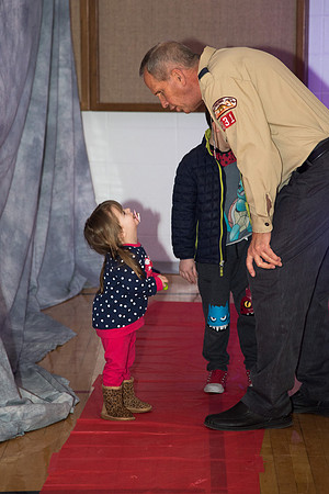 Cub Scouts from Pack 306, along with their families, came for a night of awards at the church.
