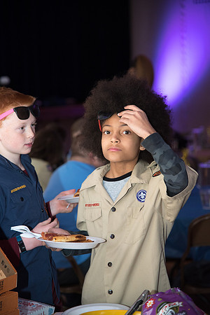 Cub Scouts from Pack 306, along with their families, came for a night of awards at the church.