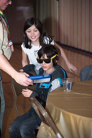 Cub Scouts from Pack 306, along with their families, came for a night of awards at the church.