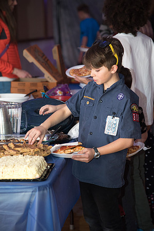 Cub Scouts from Pack 306, along with their families, came for a night of awards at the church.