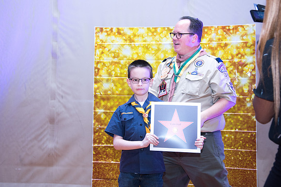 Cub Scouts from Pack 306, along with their families, came for a night of awards at the church.