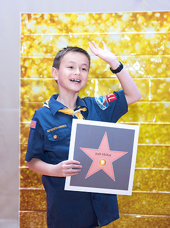Cub Scouts from Pack 306, along with their families, came for a night of awards at the church.