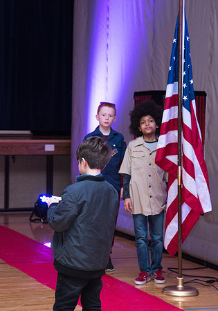 Cub Scouts from Pack 306, along with their families, came for a night of awards at the church.