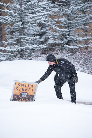 Snowy scenes around campus. Feb 2019