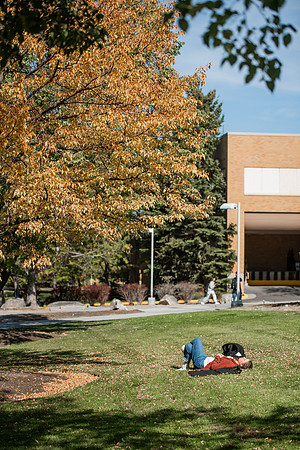 BYUI students and faculty gather by the I-Center after devotional and eat Reed's dairy ice cream to celebrate spirit week.