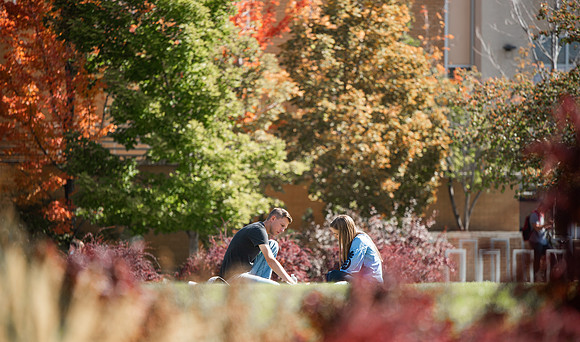 BYUI students and faculty gather by the I-Center after devotional and eat Reed's dairy ice cream to celebrate spirit week.