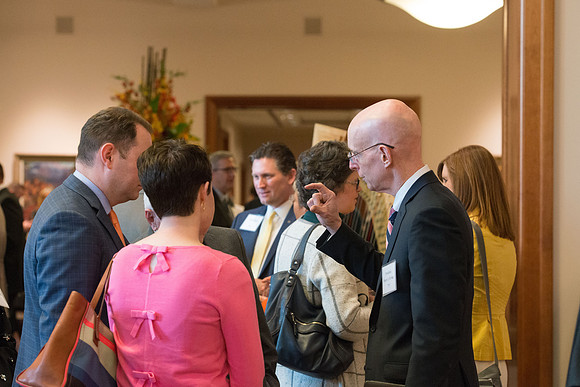 President Henry J Eyring hosts a reception and dinner in the Conference Center in Salt Lake City, Utah. March 2019