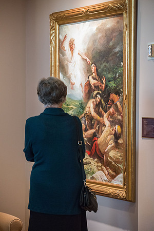 President Henry J Eyring hosts a reception and dinner in the Conference Center in Salt Lake City, Utah. March 2019