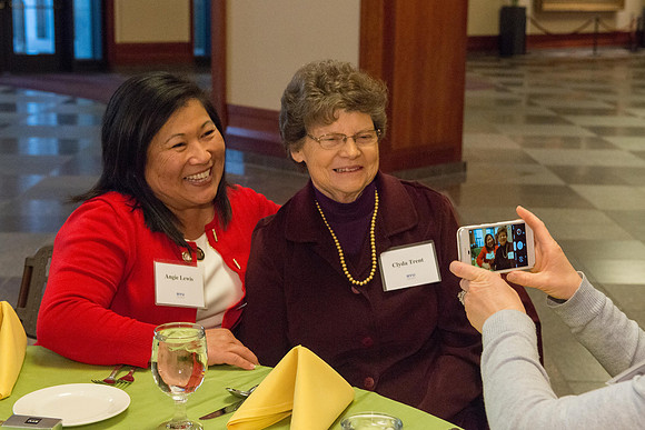 President Henry J Eyring hosts a reception and dinner in the Conference Center in Salt Lake City, Utah. March 2019